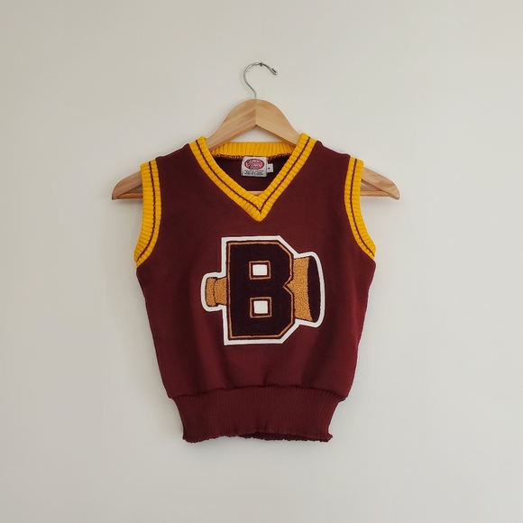 Tops - RARE | Maroon Baxter High Ravenettes Cheer Vest (Size XS / S)